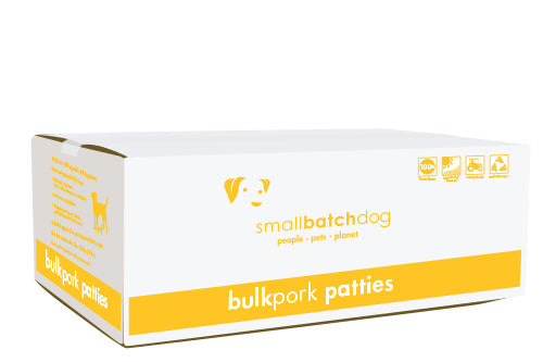 Small Batch 18 lbs Case Bulk Patties for Dogs