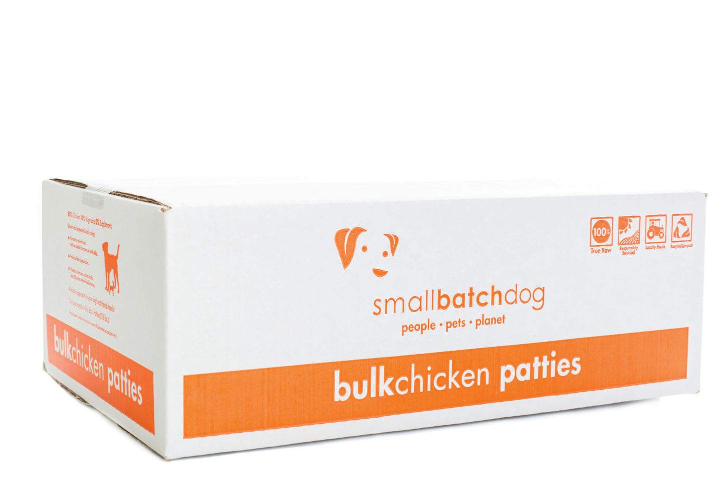 Small Batch 18 lbs Case Bulk Patties for Dogs