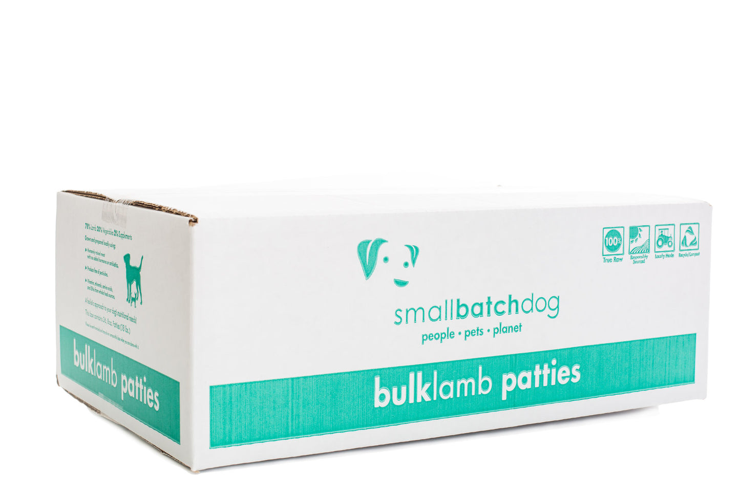 Small Batch 18 lbs Case Bulk Patties for Dogs